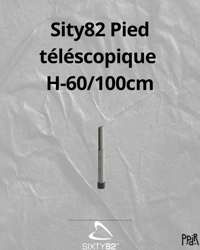 Pied télescopique 60cm/1m